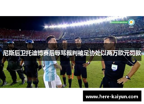 尼斯后卫托迪博赛后辱骂裁判被足协处以两万欧元罚款